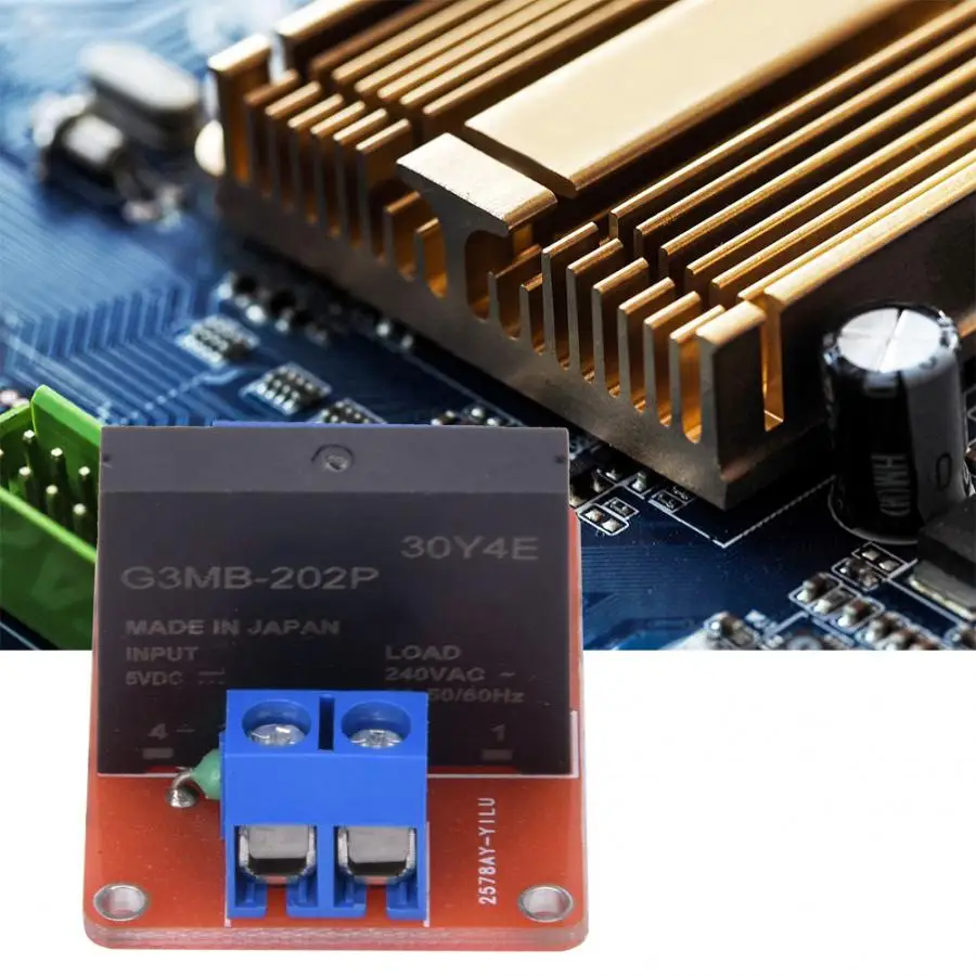 2Pcs Single Channel Relay DC5V Solid State Module Low Level with Power Anti-Reverse Connection Function(red) | Обустройство дома