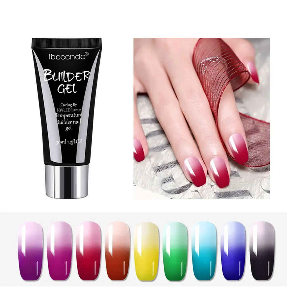 

Nail Art Painless Quick Temperature Change Extension Glue Crystal Model Phototherapy Glue Nail Extension Glue Manicure Kit