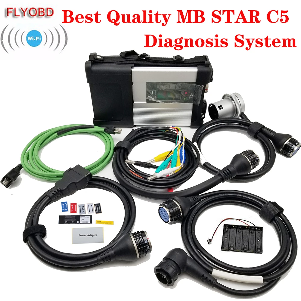 

Best Quality Wifi MB STAR C5 OBD2 Car Diagnostic Tool MB SD Connect Compact C5 as mb Star diagnosis c4 with Software 2020.12