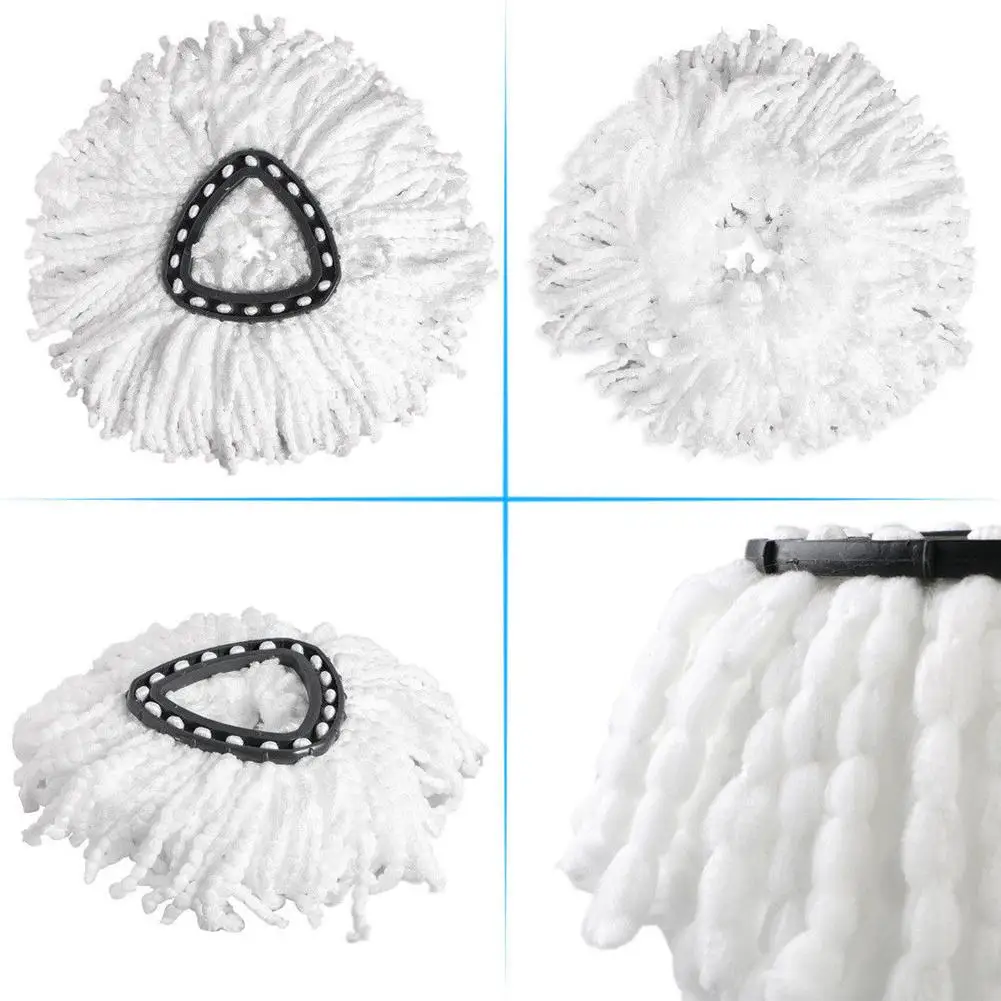 

Microfiber Wring Spin Mop Triangle Head Replacement Refill Home Cleaning Tool