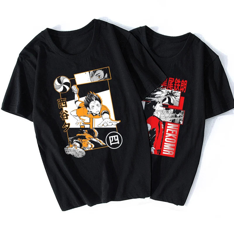 Футболка мужская хлопковая с коротким рукавом принтом в стиле Аниме Haikyuu |
