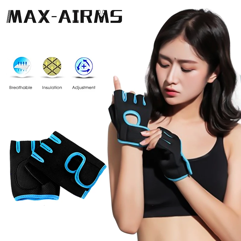 Maxairms спортивные перчатки для спортзала тренировочные перчатки для занятий тяжелой атлетикой для тренировки, бодибилдинга Спортивные Перчатки для фитнеса для поднятия веса