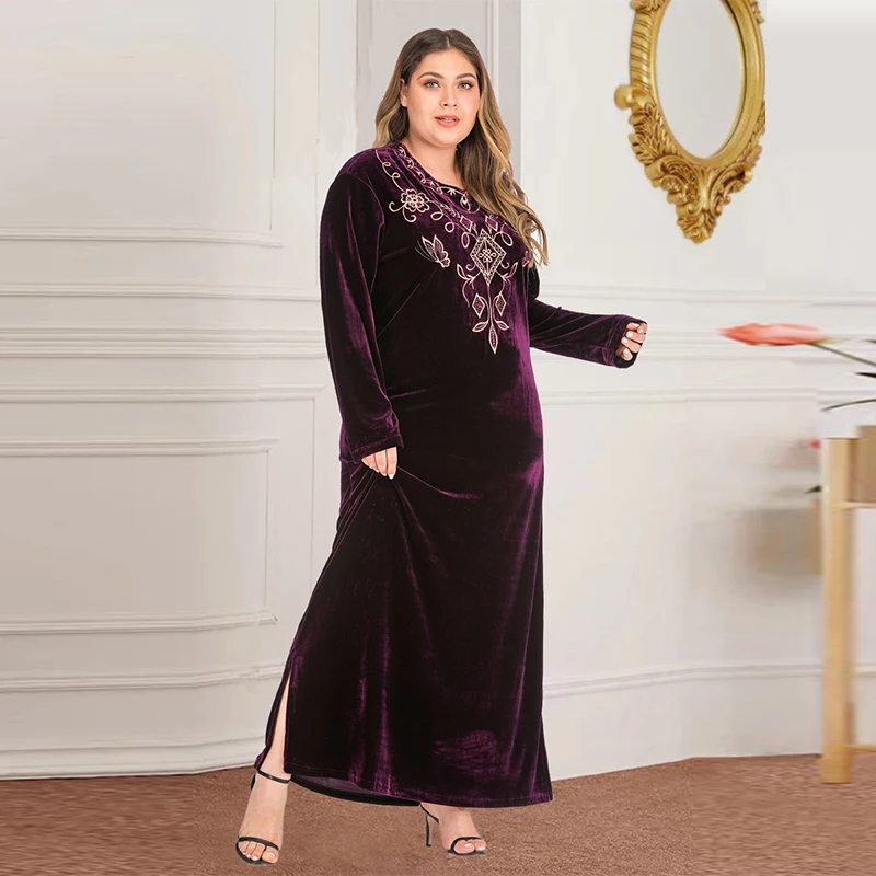 Новейшая мусульманская Длинная женская юбка большого размера с арабскими ислам