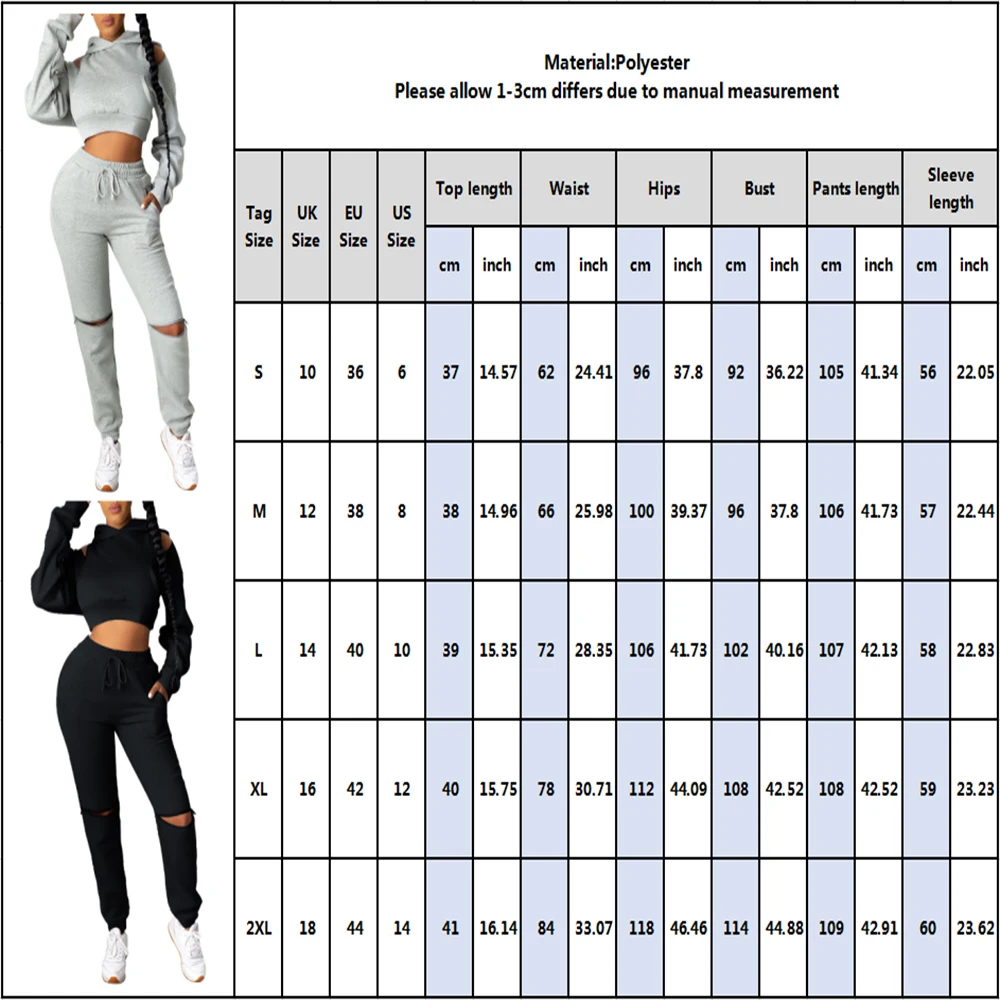 

Women Clothing Set 2 piece Tracksuits Hooded Crop Tops+Casual Pants Suit Fashion Zipper Hollow Out Women Clothes Set 2020 D30
