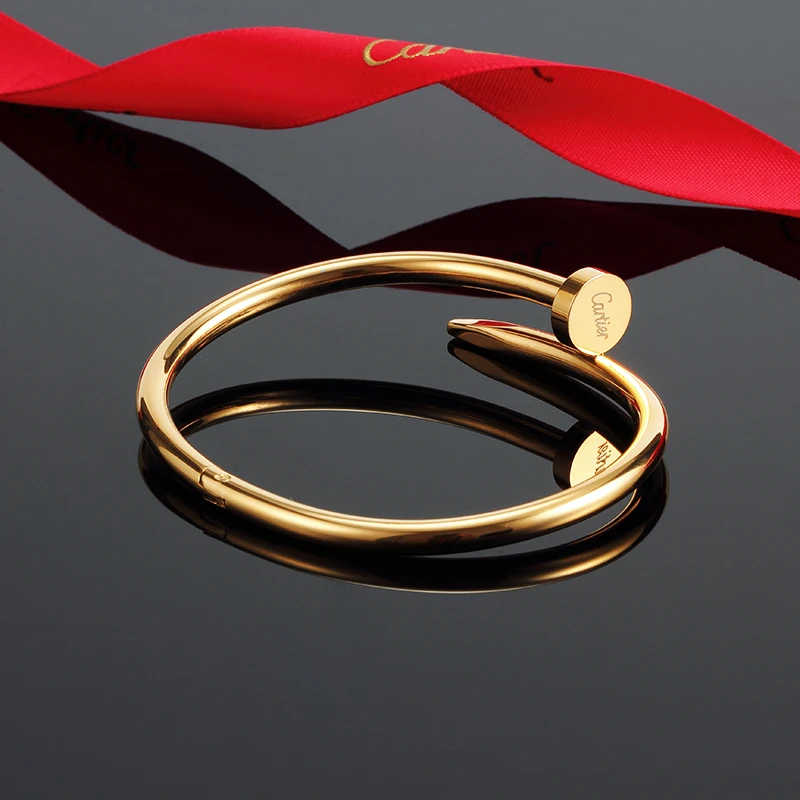

fashion Classic design nail-bangle lovers bracelet high quality 1:1 original couples Carter with LOGO