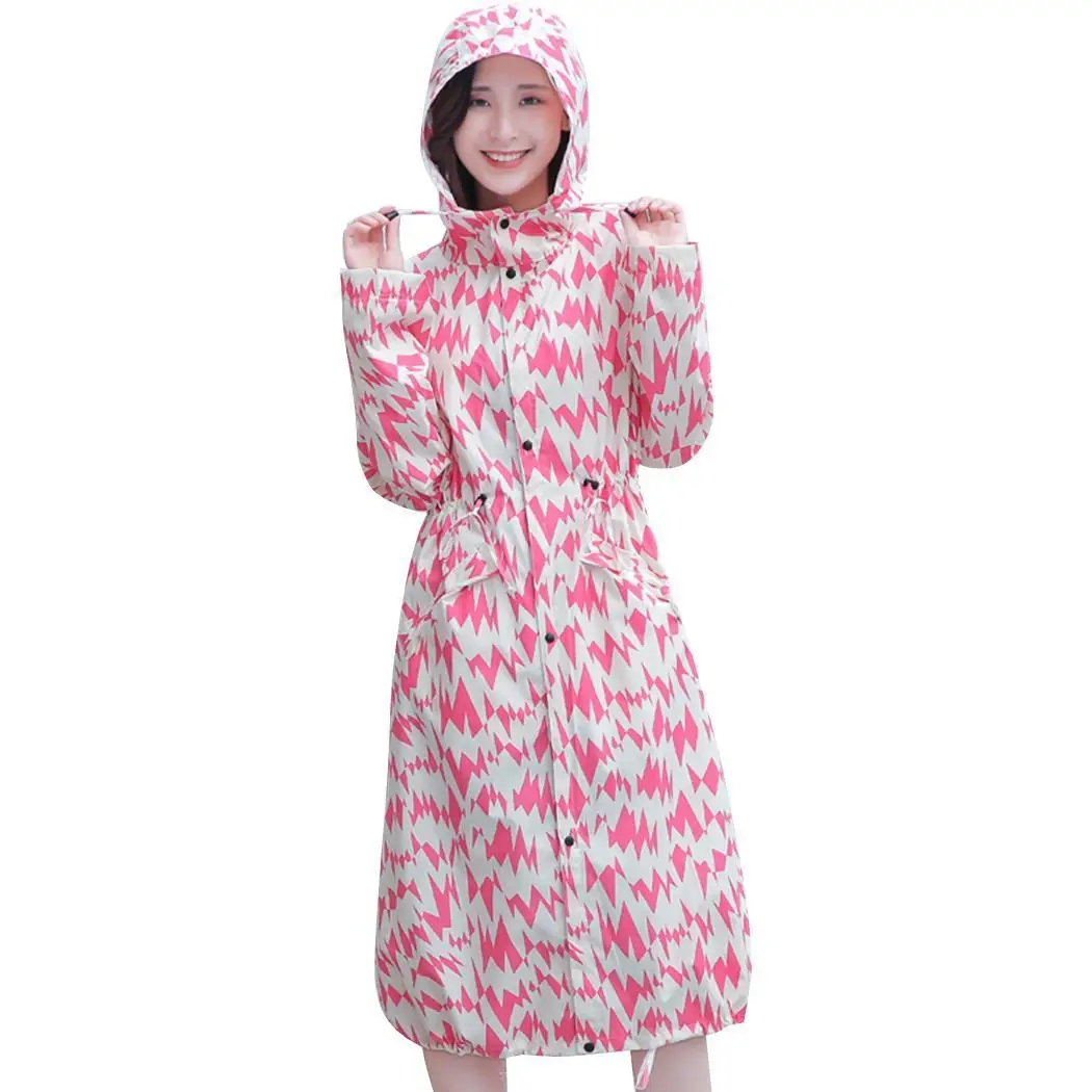 Женский многофункциональный водонепроницаемый принт Открытый дождевик M