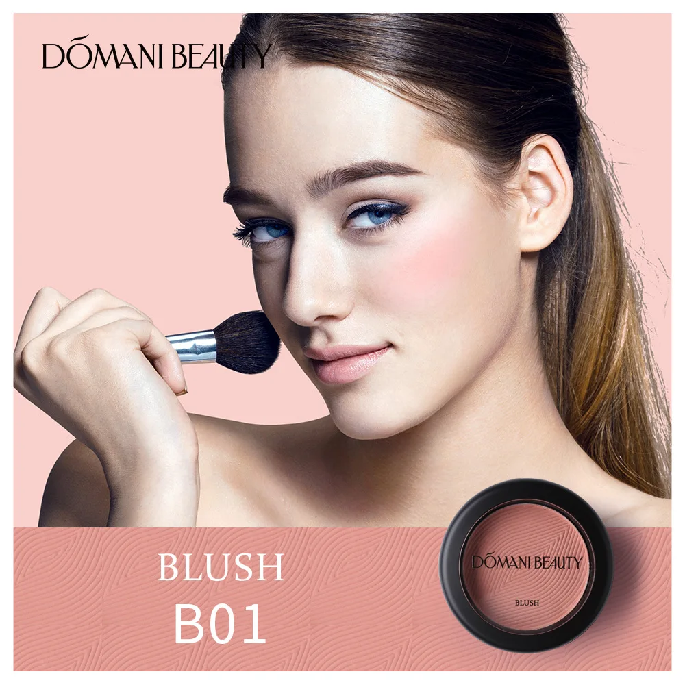 DOMANI Румяна Палитра щек лица минеральный пигмент Пудра брозер Косметика стойкий