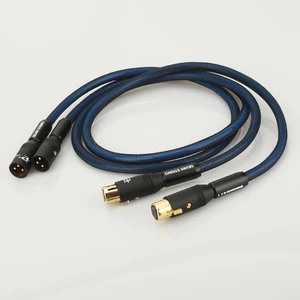Hi-End Audiocrast A10 5N OFC pure copper silver plated 2 XLR Male to 2 XLR Female interconnect Cable