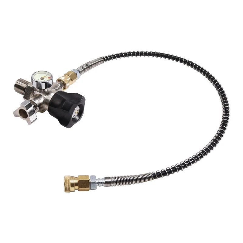 M18X1.5 Thread 4500Psi SCBA Valve Regulator Fill Station Hose for PCP Air Tank | Спорт и развлечения