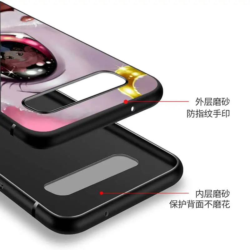 

Sailor Moon Cartoon for Samsung Galaxy Note 20 S20 FE Lite Ultra 10 9 8 Pro S10E S10 5G S9 S8 S7 S6 Plus Black Phone Case