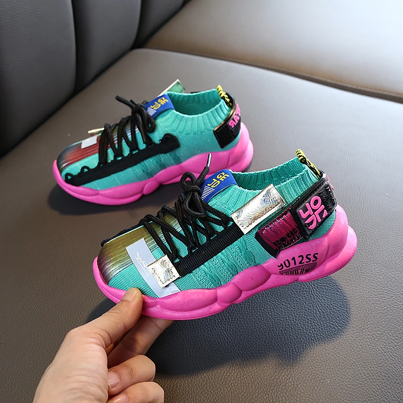 2019 детские кроссовки Осенние новые модные Универсальные дышащие Спортивные