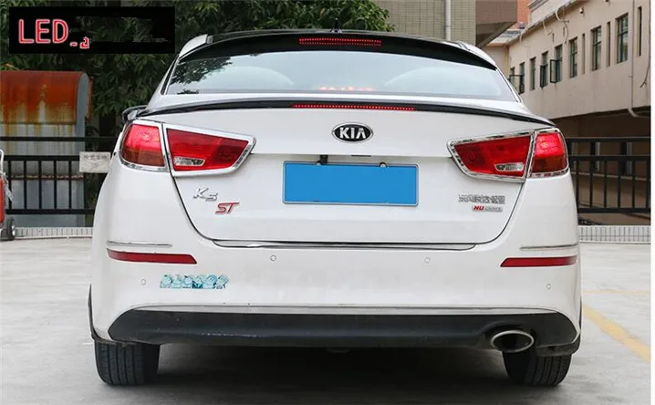 Спойлер Optima 2014-2015 Kia K5 спойлер DLEYW из АБС-пластика цвет заднего крыла автомобиля