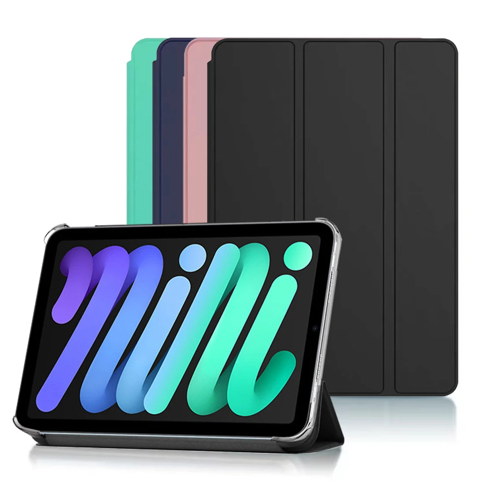 For iPad Mini 1 2 3 4 5 mini 6 8.3 Case Smart PU Leather Stand Back Cover Fundas For iPad Air 4 5 6 7 8 9 10th 10.9 10.2 Pro 11