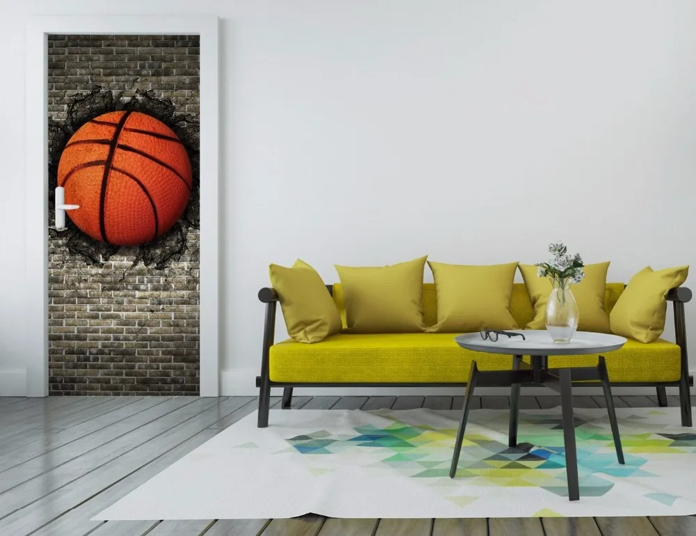 Бесплатная доставка баскетбольные креативные Настенные обои фотообои для