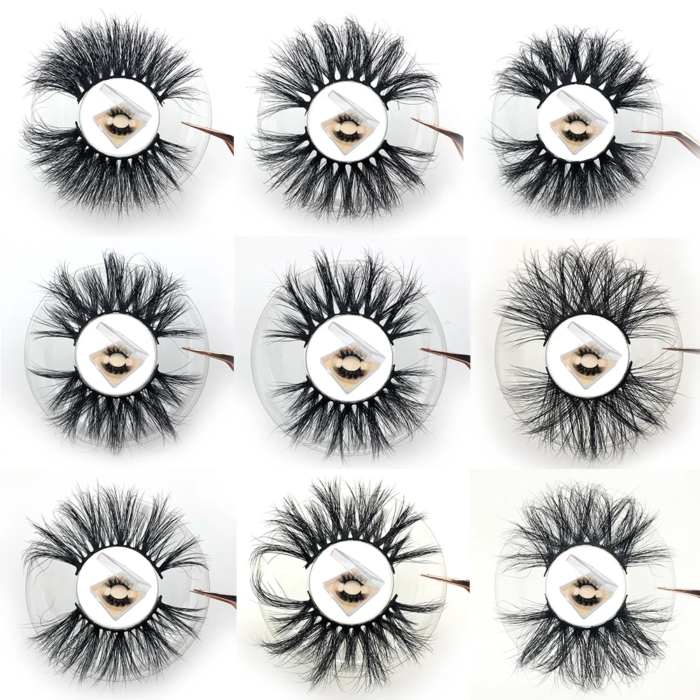 

Mikiwi 100% mink eyelashes extra length 22-25mm lashes 3D eyelashes Big dramatic volumn eyelashes Crisscross false eyelash