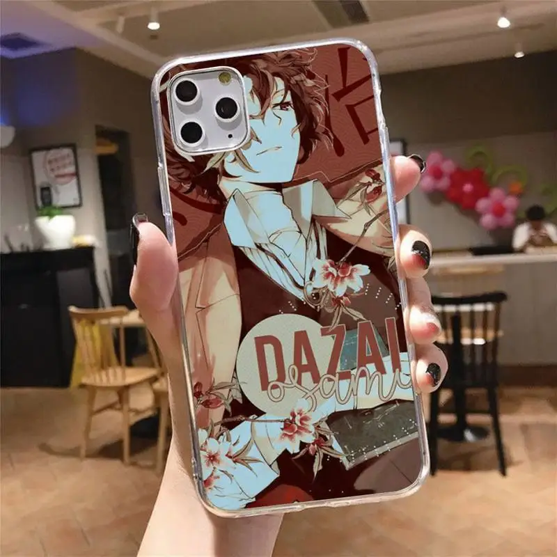 

Bungou stray dogs Hard Phone Case Transparent for iPhone 6 7 8 11 12 s mini pro X XS XR MAX Plus cover funda shell