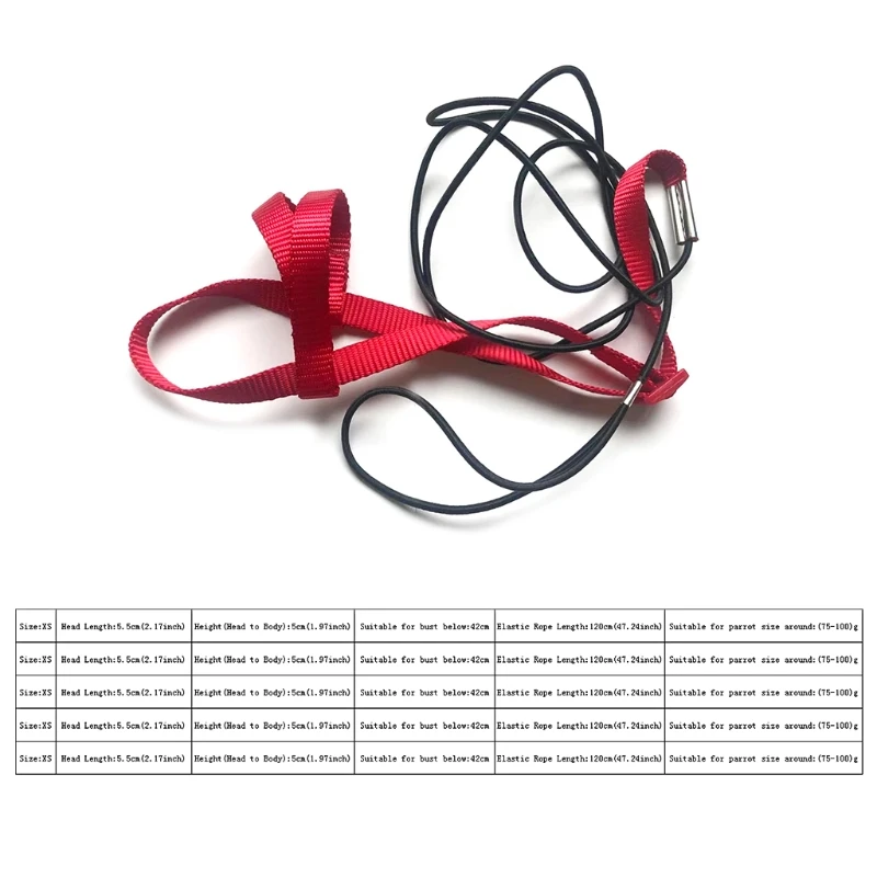 Попугай шлейка для птицы поводок Регулируемый Анти укус тренировочная веревка