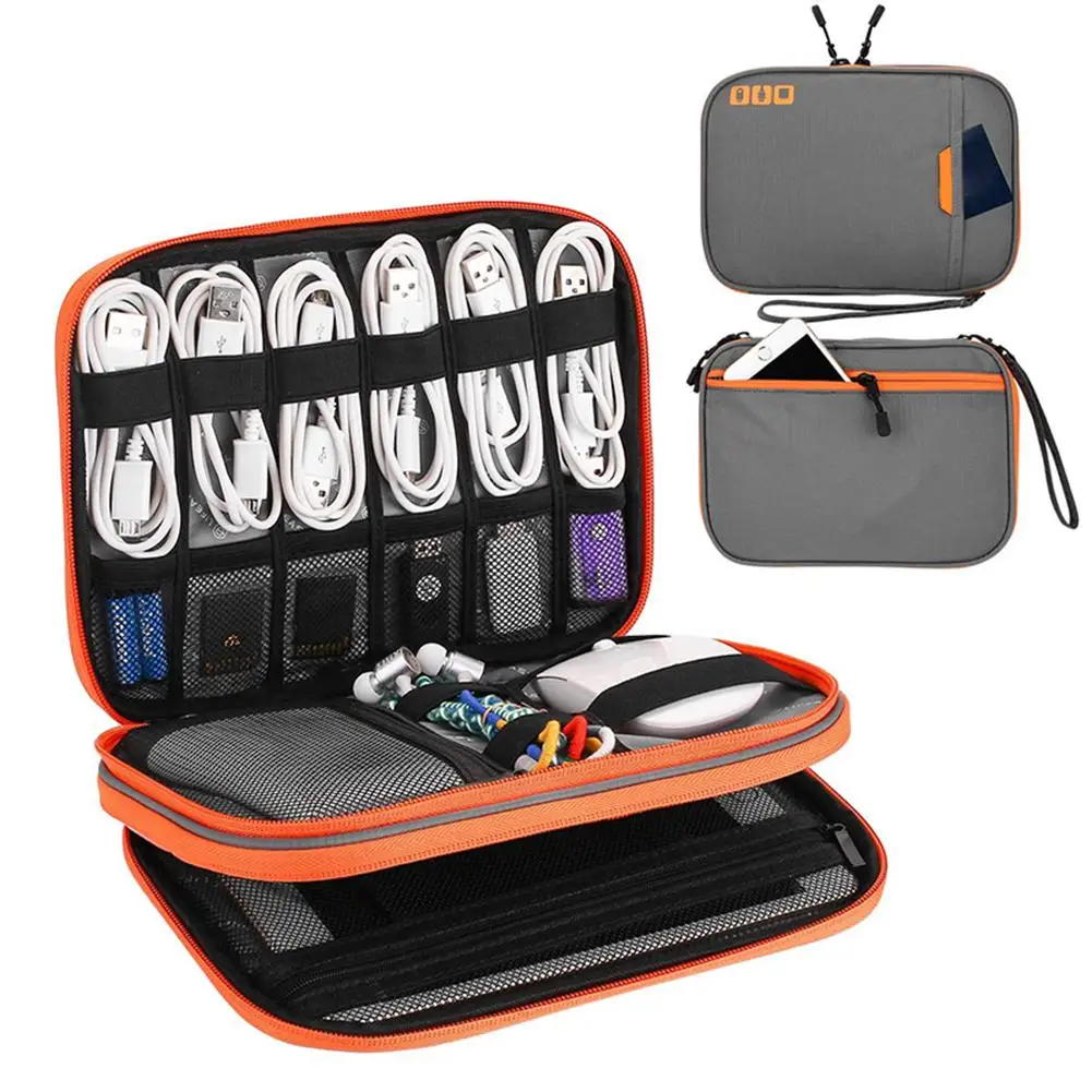 

Multi-function Digital Accessories Storage Organizer Power Bank Data Cable Pouch