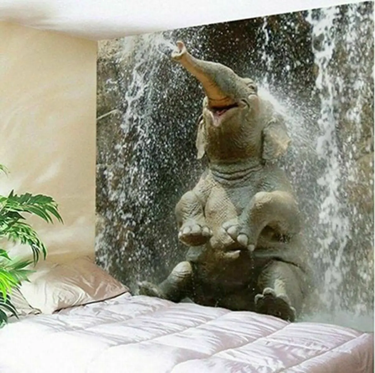 Слон спрей вода гобелен настенный Декор домашний Настенный декор шик | Дом и сад