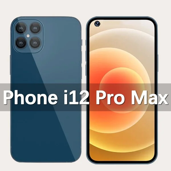 Смартфон i12 Pro Max 7 2 дюйма 12 Гб + 512 мобильный телефон 4G 5G сети Octa Core 5000 мА/ч 16 32MP