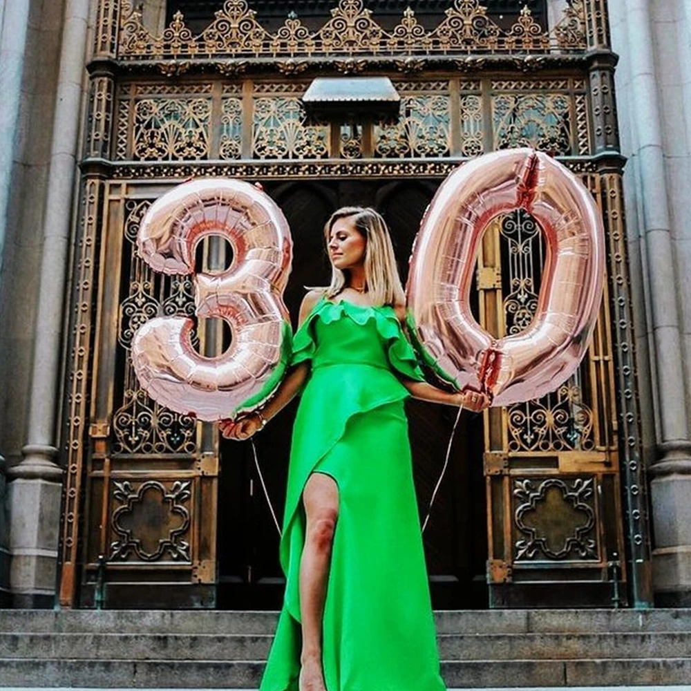2 шт. фольгированные гелиевые шары с цифрами 16/30/40 дюймов|adult adult|adult birthday party