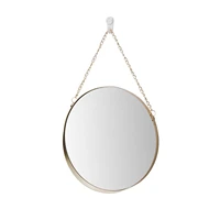 newest nordic metal wrought iron bathroom mirror bathroom wall mirror vanity mirror decorative mirror fitting round mirror dec