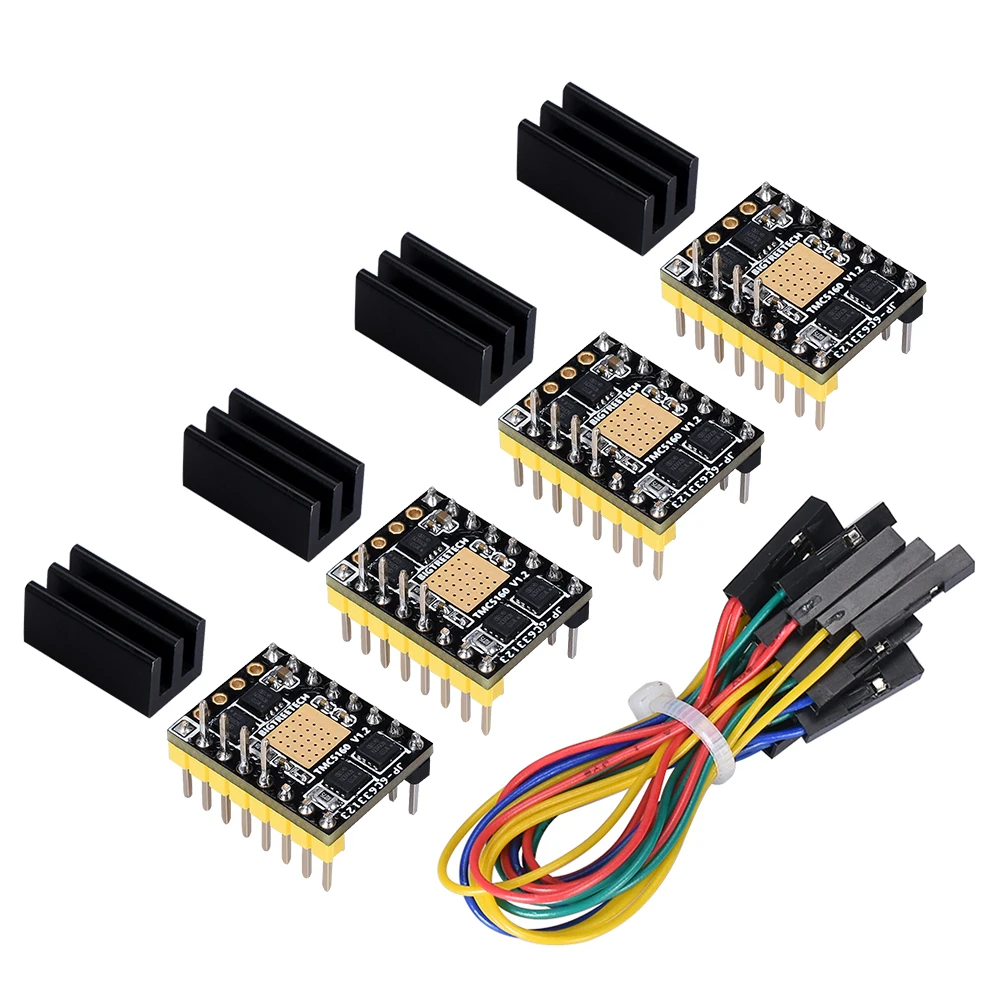BIGTREETECH TMC5160 V1.2 Steper драйвер двигателя бесшумный StepStick модуль TMC2130 V3.0 SPI SKR V1.4 PRO 3D