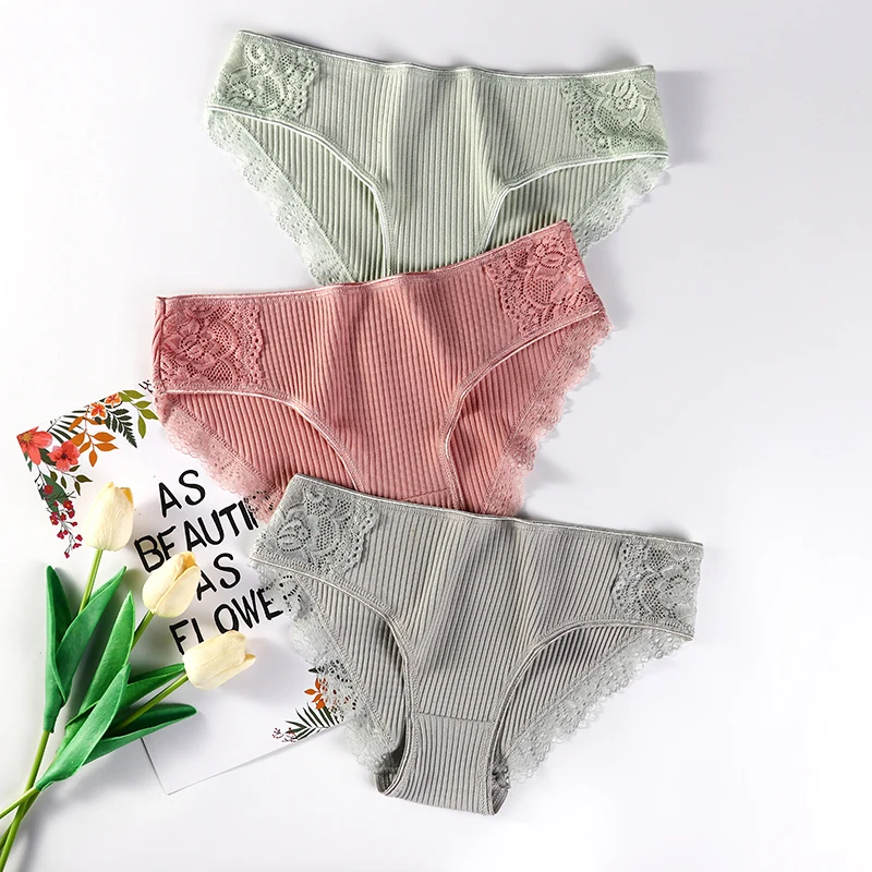 Женское хлопковое нижнее белье M-XXL женские трусики комфортные кружевные с