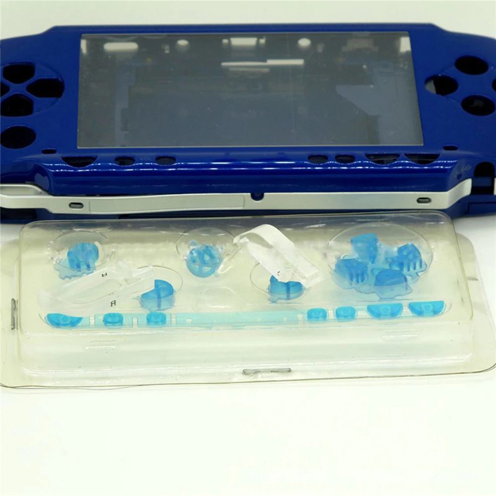 Чехол накладка с кнопками для игрового контроллера консоли Sony PSP 1000 комплект