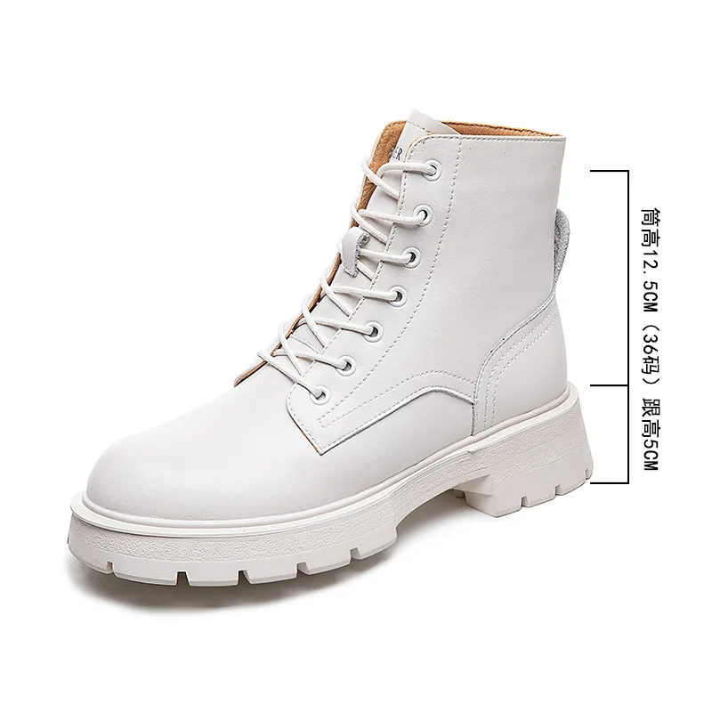 

Женские ботинки Martin из натуральной коллекции 2021, новые осенние модные женские короткие ботинки, женские мотоциклетные ботинки на толстой п...