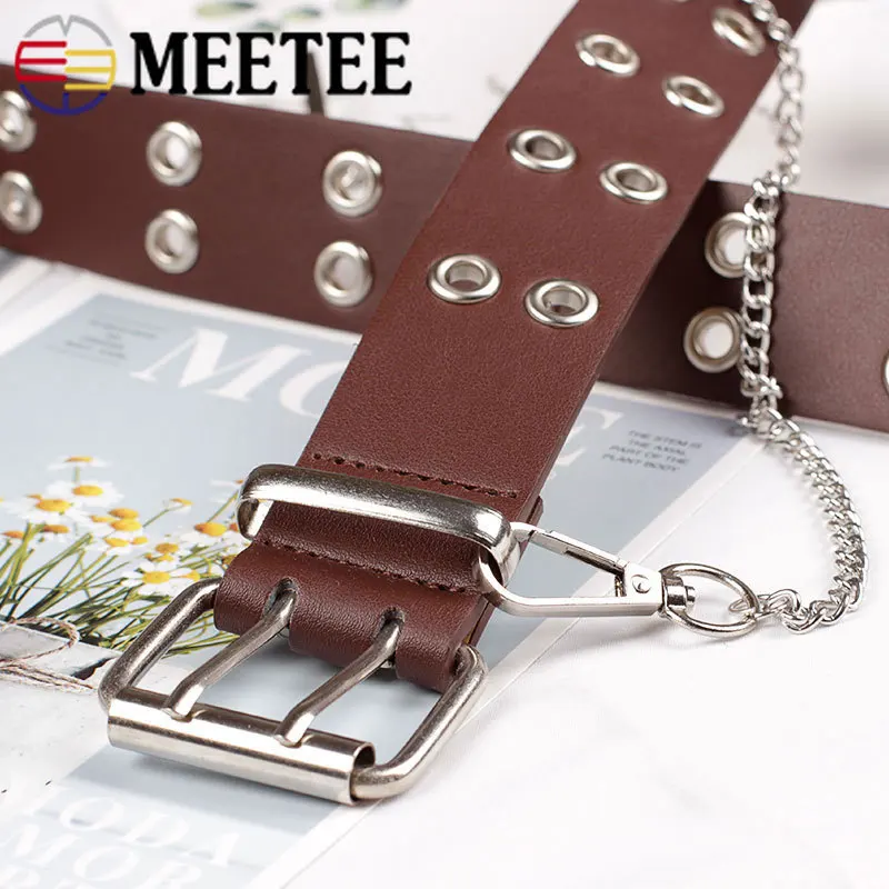 Meetee 4/10p 40/50/60 мм металлическая двойная пряжка для ремня роликовая Пряжка пальто