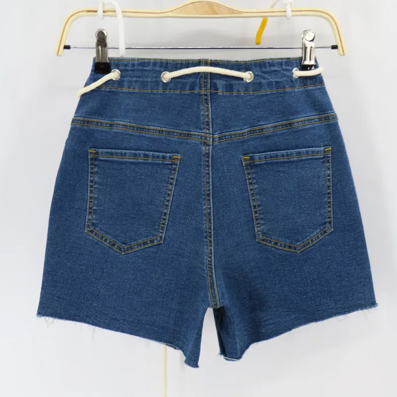 

Women Sashes Short Jeans Summer High Waist Denim Shorts Jeans Women Short Skinny Slim Lace Up Denim Shorts