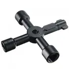 Многофункциональный Универсальный крестовой ключ гаечный ключ Водостоки ключ, дюймовый стандарт для электрический счетчик газа Шкафы для стравливания радиаторы