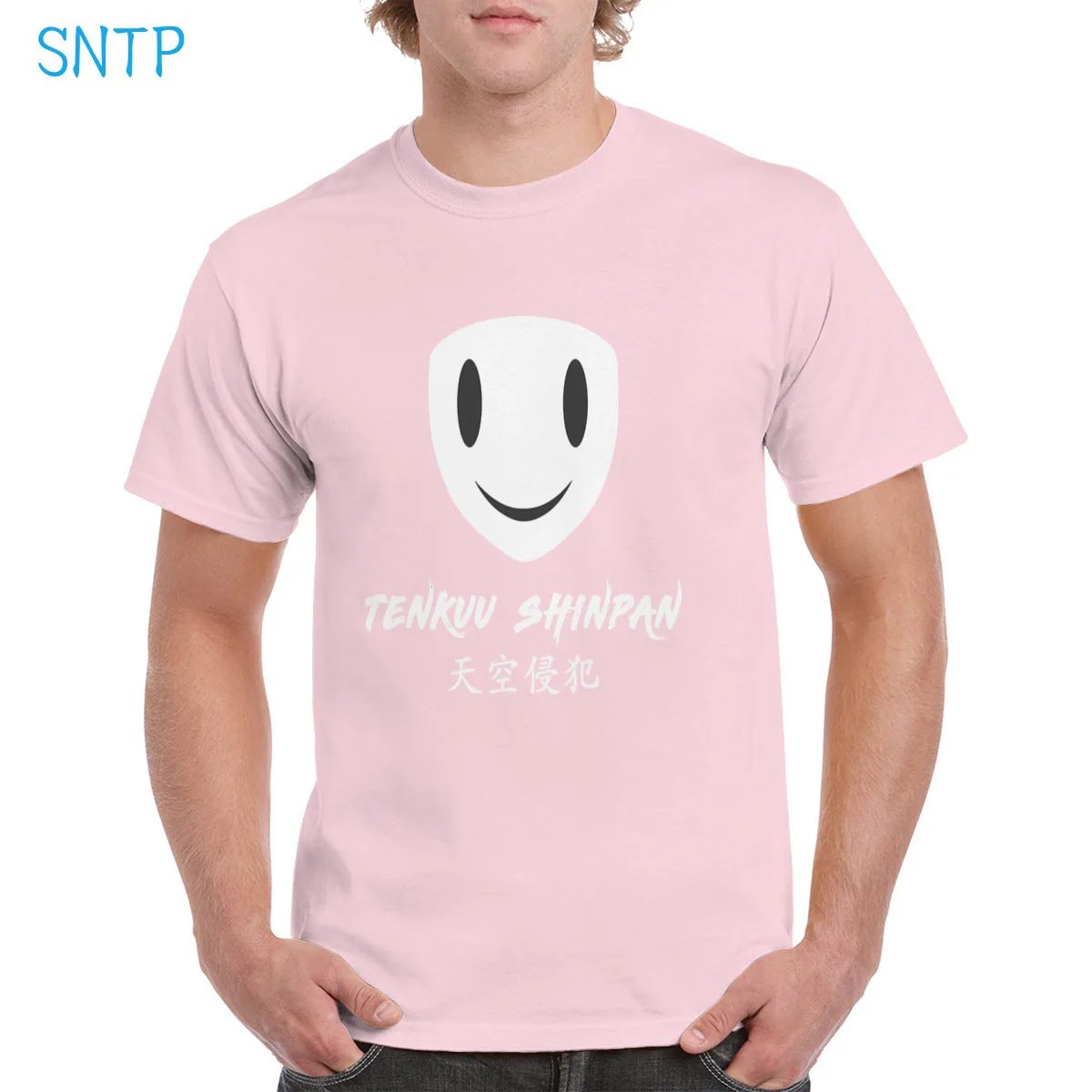 

Hip Hop Tenkuu Shinpan t shirt Unisex Anime High-Rise Invasion Sniper Mask T-shirt Tenkuu Mask Graphics Tops Cotton Female/Man