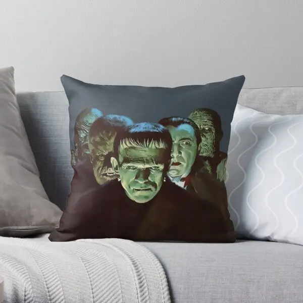 

Gang of Monsters Soft Decorative Throw Pillow Cover for Home Pillows NOT Included