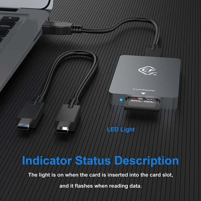 Кардридер CFexpress Type a USB3.1 Gen2 адаптер 10 Гбит/с для Windows XP с кабелем SLR | USB-хабы