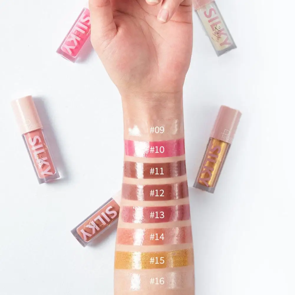 

Pudaier 16 Colors Hydrating Lipstick For Lips Makeup Lip Satin Glitter Professional Glaze Waterproof Gloss Lipsticks Lip G1W2