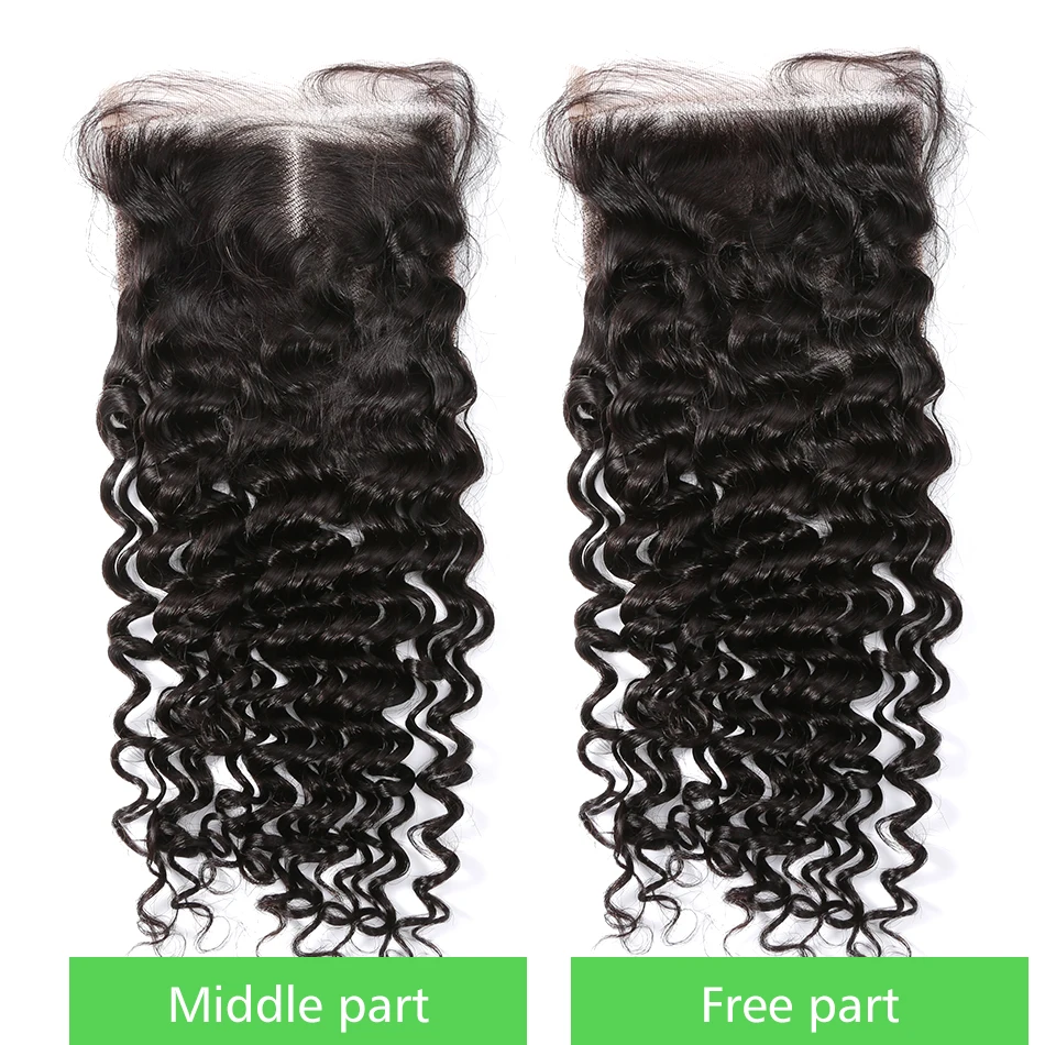 Links Hair 8-30 дюймов бразильские человеческие вплетаемые волосы 28 30 дюймов глубокая волна 3 4 пряди с кружевной застежкой Remy волосы для наращивания