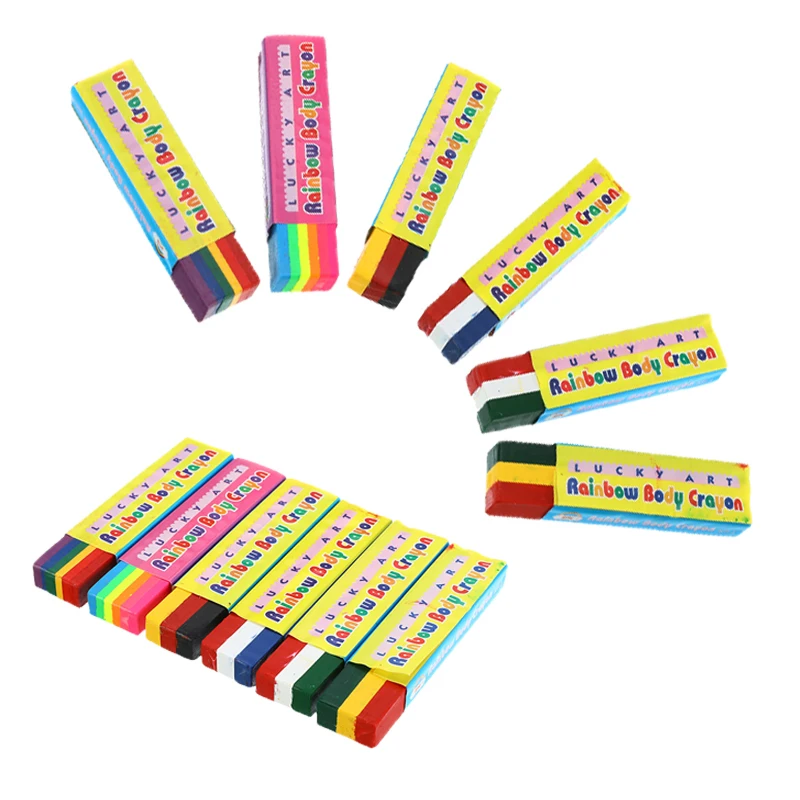 Водонепроницаемый радужного тела Краски УФ боди арт ing макияж тату Чистка для