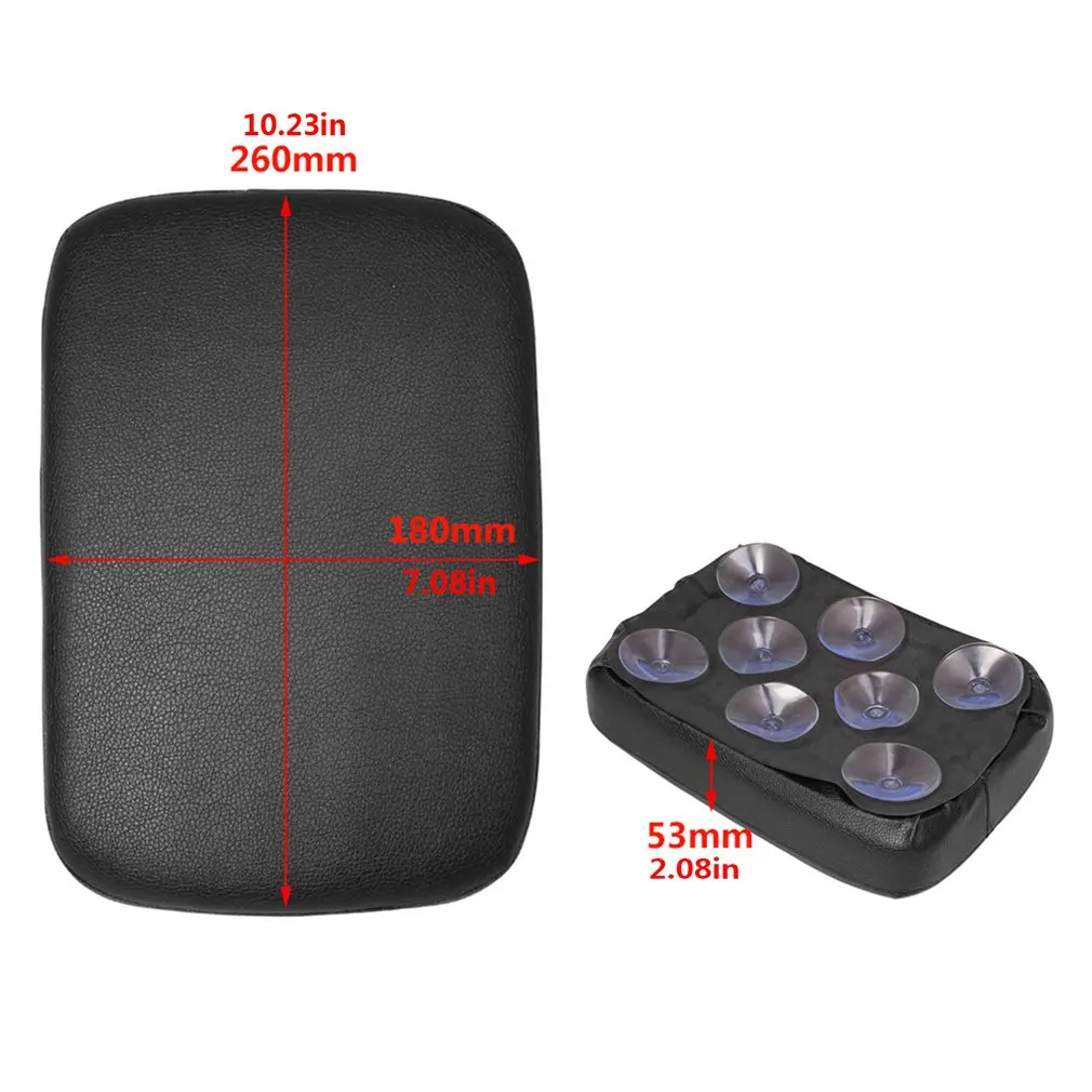 

Black Pillion Pad Seat With 8 Suction Cup Solo Rear Seat Passenger Saddle For Motorcycles Modification Accessories