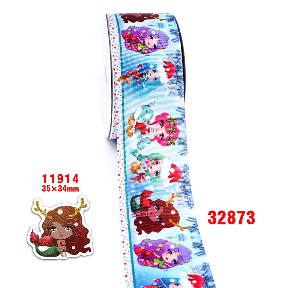 32873 50 ярдов мультфильм печатных корсажная лента 32877 - Цвет: 32873