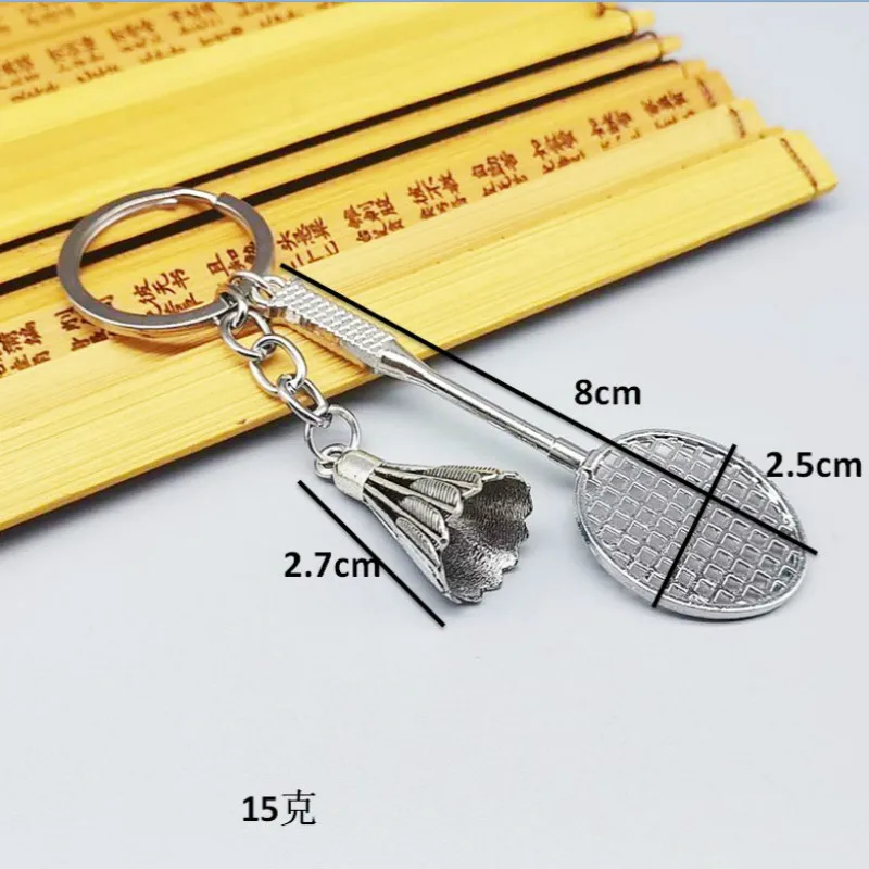 

Originality Badminton Key Chains Alloy Bag Pendant Sports Gifts Periphery Birthday Present Fashion Jewelry Keychains