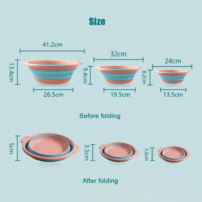 Переносная складная пластиковая раковина туристическое ведро для улицы