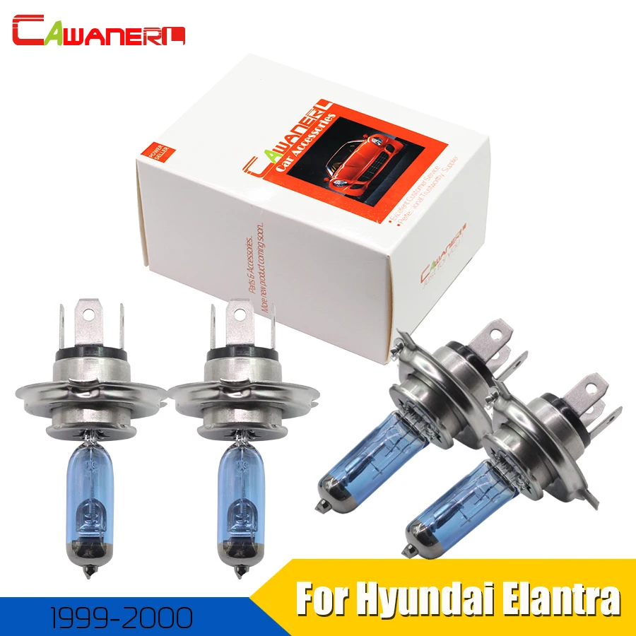 Cawaner 4X100W H4 автомобильные галогеновые лампы для фар 4300K теплый белый головной