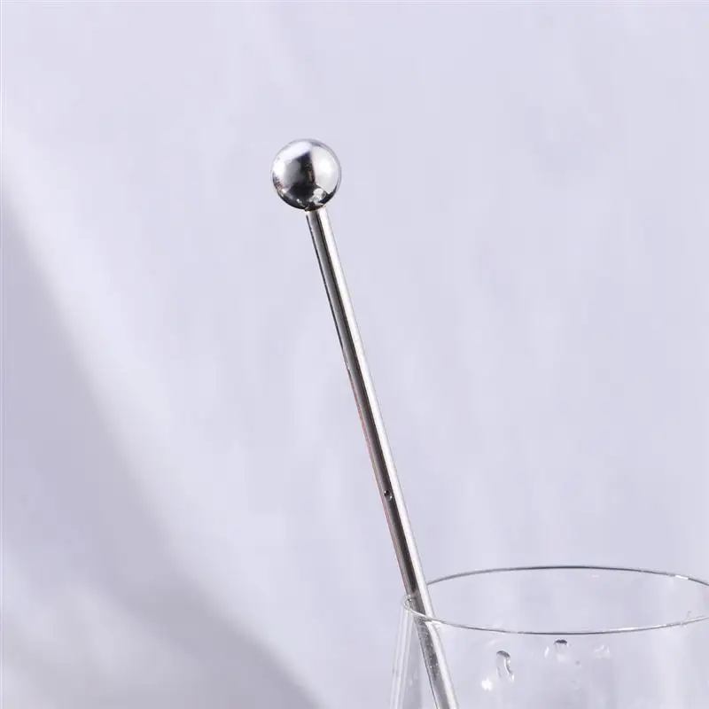 5Pcs 21cm Cocktail Stainless Steel Creative Mixing Sticks for Wedding Party Bar Cafe Swizzle Drill Glass Mixing Manual Rod images - 6