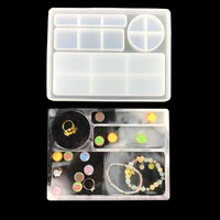 lxae rolling tray epoxy resin mold rectangle tray silicone mould diy crafts jewelry holder serving board making tool