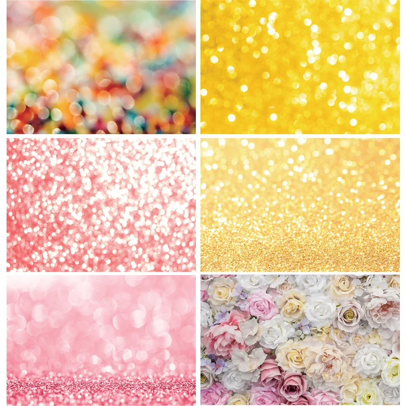 

SHENGYONGBAO Vinyl Custom Photography Backdrops Prop Glitter Facula Light Spot Theme Photography Background HM20209-11
