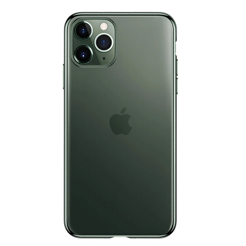 Матовый Прозрачный чехол с покрытием для Apple iPhone 11 Pro Max X XS XR 8 Plus 7 SE 2020 SE2 зеленый