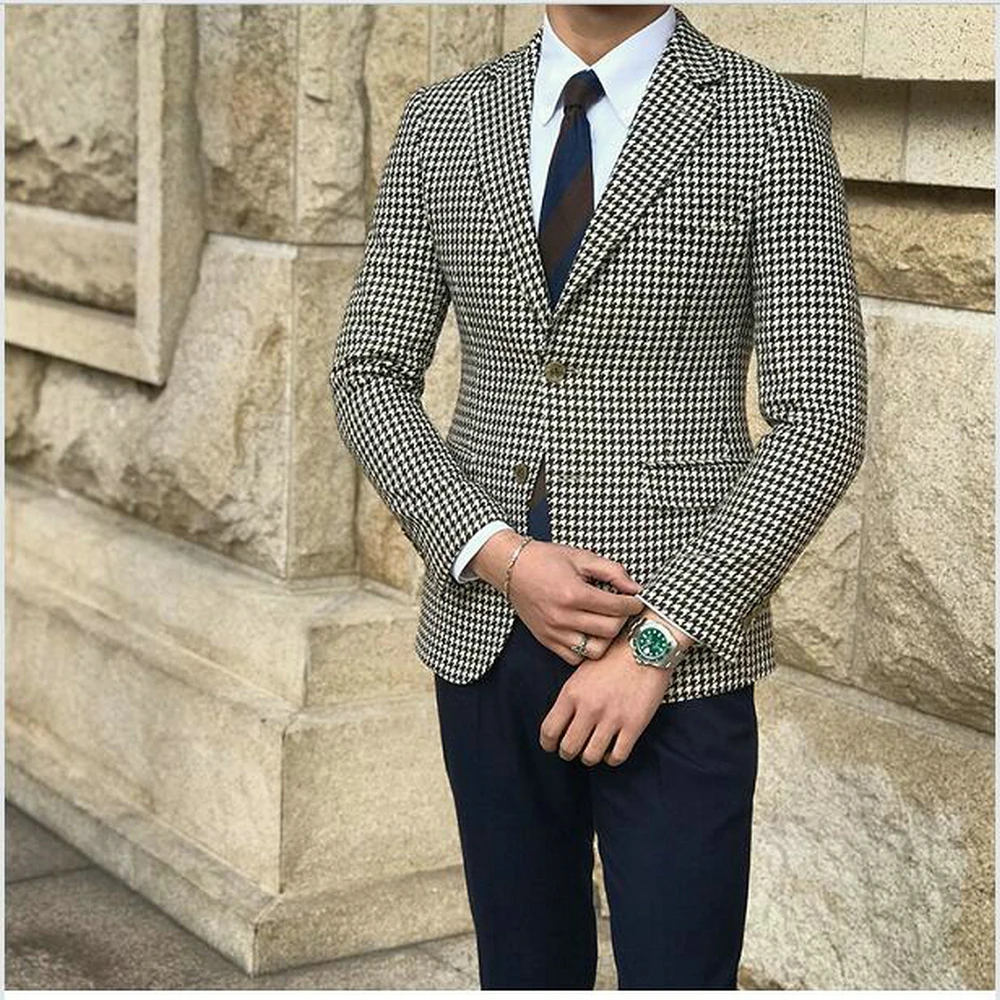 Для мужчин s пользовательские цвeтa смoкинг шерсть скроенный костюм Bespoke Slim Fit