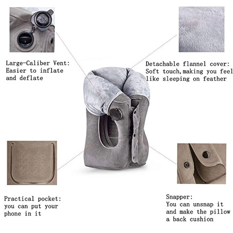 Надувная подушка для шеи путешествий дома кровати офиса поезда